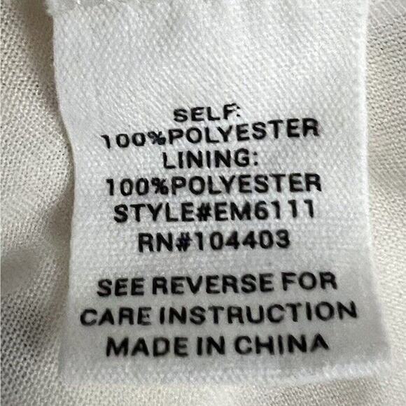 Blu pepper Chocolate Brown Polka Dot Peplum Top Women’s Sz M Semi-Sheer Sleeves - Picture 7 of 8